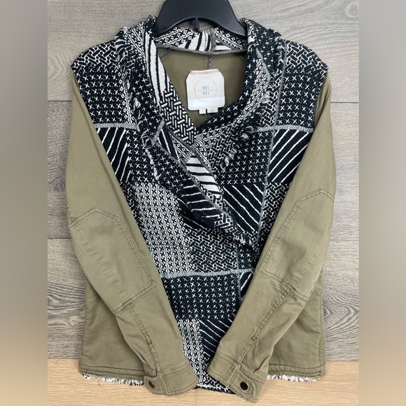 Hei Hei by Anthropologie  Fieldwork Anorak Military Jacket size Small - Picture 2 of 16